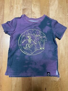 RAGS Surfing Skeleton Tie-Dye short sleeve T-Shirt 2T